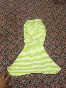 Cute Green & White Dress