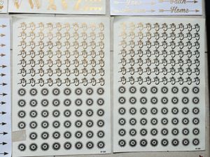Resin Art 🎨 Gold & Black Spiritual Symbol Sticker