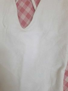 Zara White Plunge Neck Bodysuit