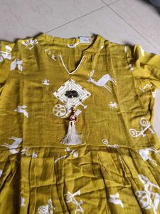 Charming Mustard Yellow Dress
