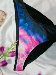 🇳🇿💫🎀Vibrant Geometric Print Bikini Bottom