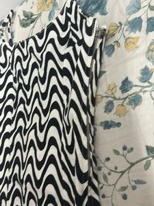 Black &amp; White Swirl Mini Dress