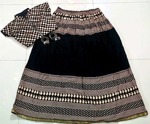 Ethnic Skirt and Blouse Set