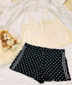 Cute Polka Dot Pajama Set