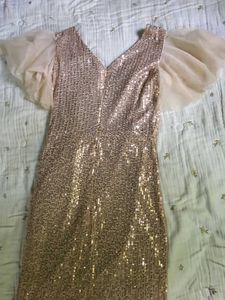 Sparkly Rose Gold Sequin Dress