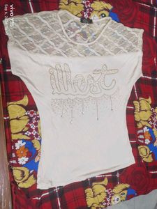 Y2K Bling "Illest" Lace Top