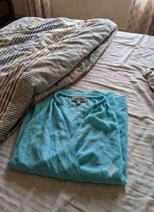 Elegant Teal Halter Neck Maxi Dress