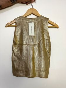 Sparkly Gold Sleeveless Top