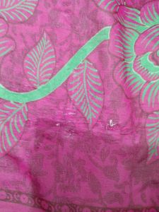 Maroon Floral Saree with Blouse