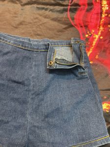 Denim High-Waisted Shorts