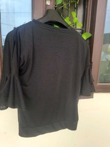 Stylish Black Kurta with Grey Pants