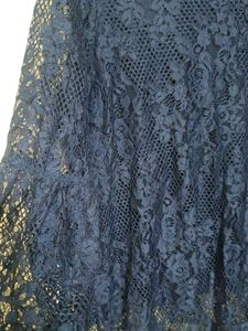 Elegant Navy Lace Top