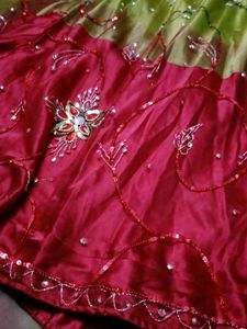 Embroidered Stitched Lehenga