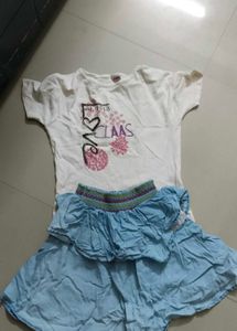 beautiful t shirt with skirt