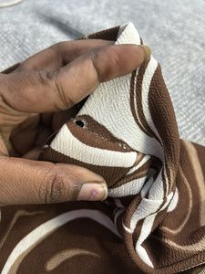 Trendy Brown Patterned Top