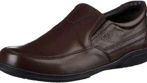 Bata Comfit Men Brown Solid Formal Slip Ons