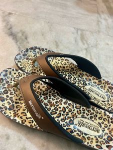 Aerowalk Leopard Print Flip-Flops size 41