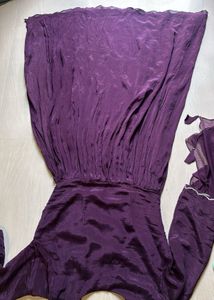 Purple Embroidered Nyra cut suit