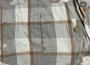 Oversized Plaid Button-Up Shirt