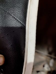 Stylish Black Leather Sneakers(UK 9 Only)