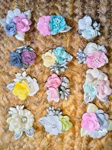 Set of 12 Floral Decorative DIY Pieces