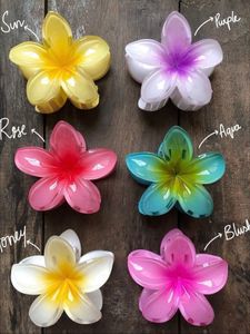 Floral Hair Claw Clips