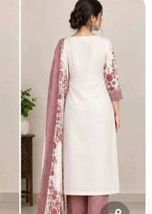 Elegant Floral Print Kurta Set with Dupatta