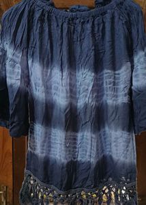 Women’s Boho Tie-Dye Top | Off-Shoulder