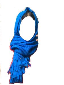Blue Crochet Scarf