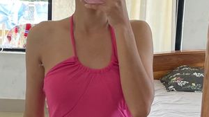 Hot Pink Halter Neck Bodycon Dress