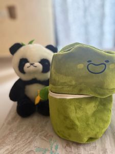 bunny with avocado pouch