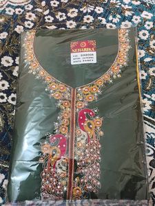 Neharika Designer suite febric with dupatta