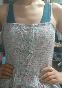 Chic Floral Smocked Top