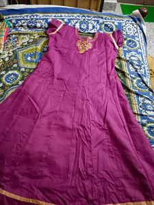 Purple Cotton Dress