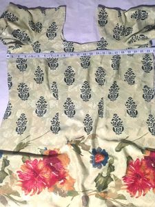 Stylish Floral Print suite silk crep