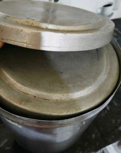Vintage three Aluminum Storage