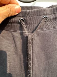 Black Graphic Print Sweatpants