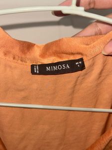 MIMOSA Satin Button-Up Blouse
