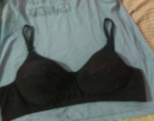Women's Padded Black Bra
