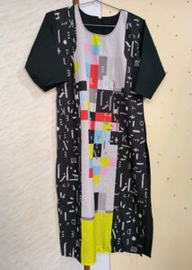 Unique Graphic Print Kurta ♣️