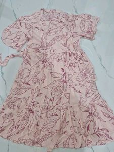 pink and magenta frock