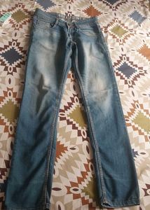 Light Wash Straight Jeans