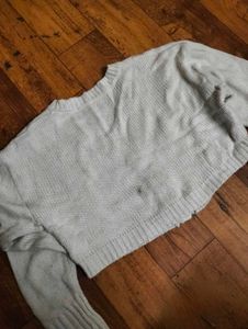 Winter Cozy Cable Knit Cropped Cardigan