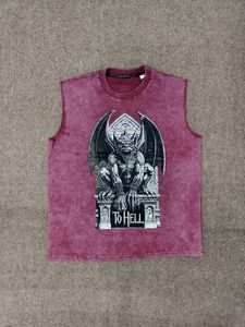 Graphic Print Sleeveless T-Shirt