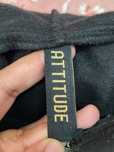Black cropped hoodie