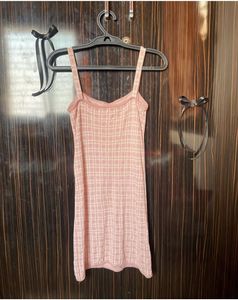 Pink Dress with Cardigan Set💗✨💕