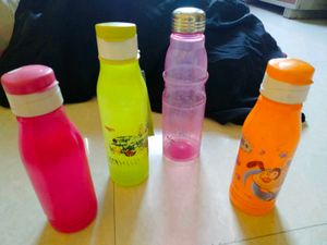 Set of 4 Colorful Water Bottles