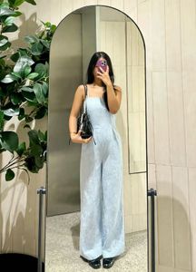 Westside Light Blue Wide Leg Jumpsuit