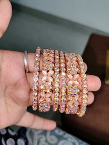 Sparkling Beaded Bangles Set