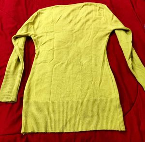 Lime Green - Yellowish Knit Sweater